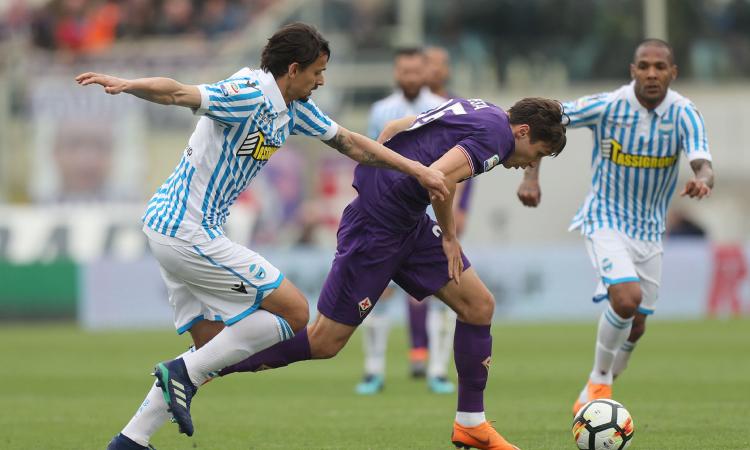 Fiorentina fermata dalla Spal, vince il Bologna, Sassuolo-Benevento 2-2