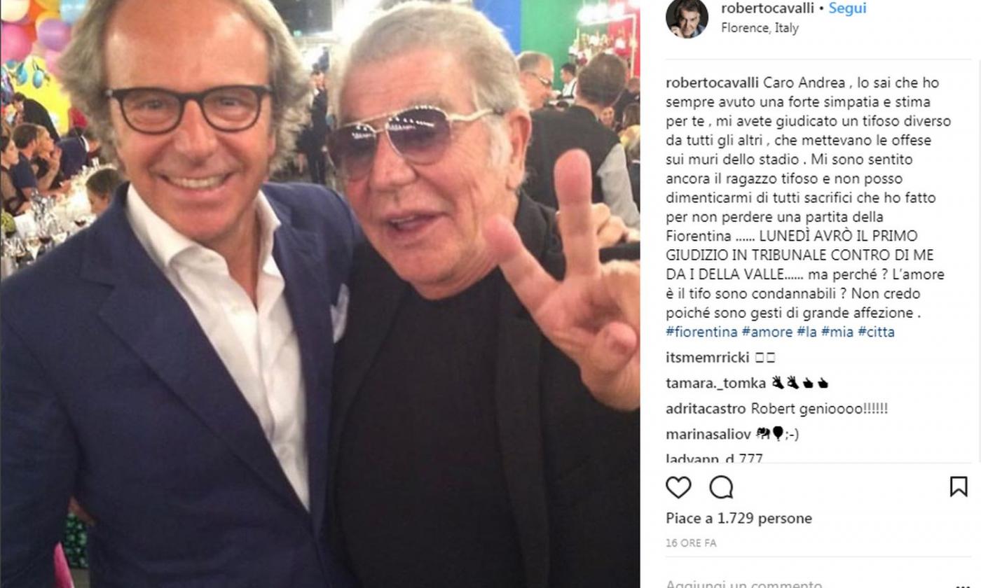 Cavalli-Della Valle, domani in aula per la causa di diffamazione. Lo stilista scrive: 'Ma perché? L'amore è condannabile?'