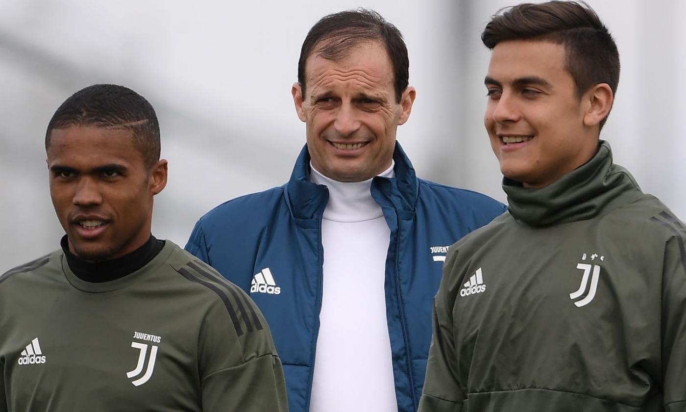 Allegri defends Douglas Costa and admits Dybala apologized ahead of Sassuolo clash