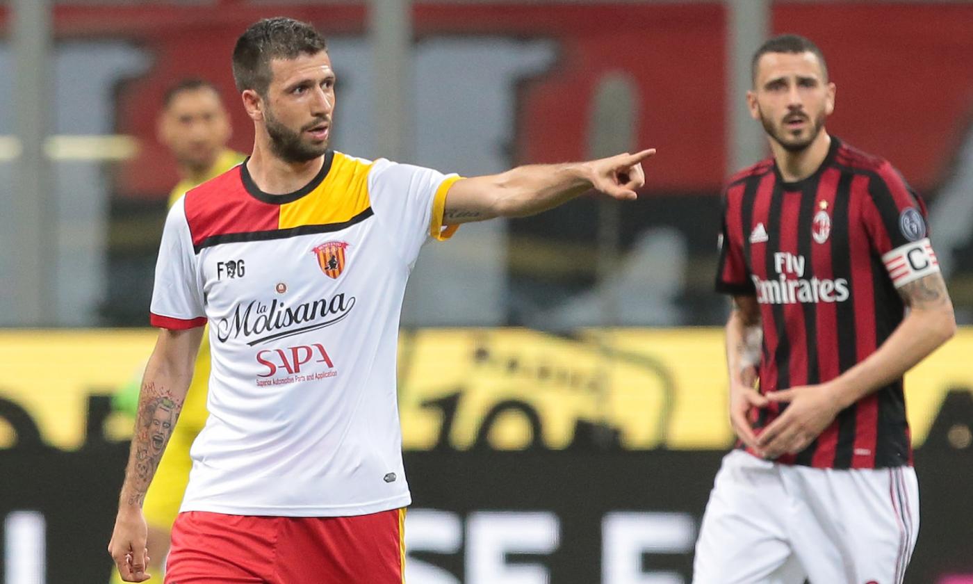 AC Milan suffer home defeat as Benevento win first first away game ever