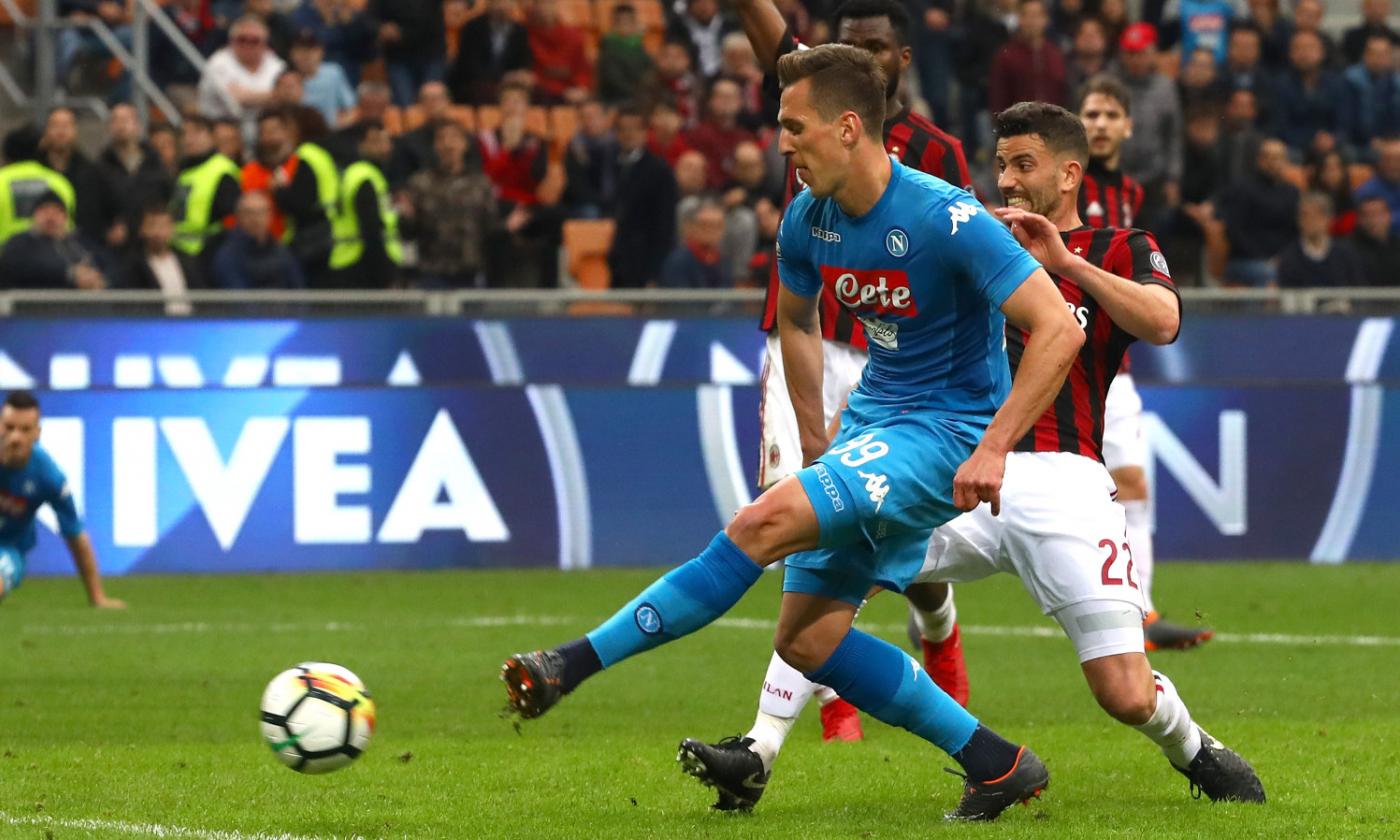 Donnarumma superlativo su Milik, il Napoli pareggia 0-0 contro il Milan