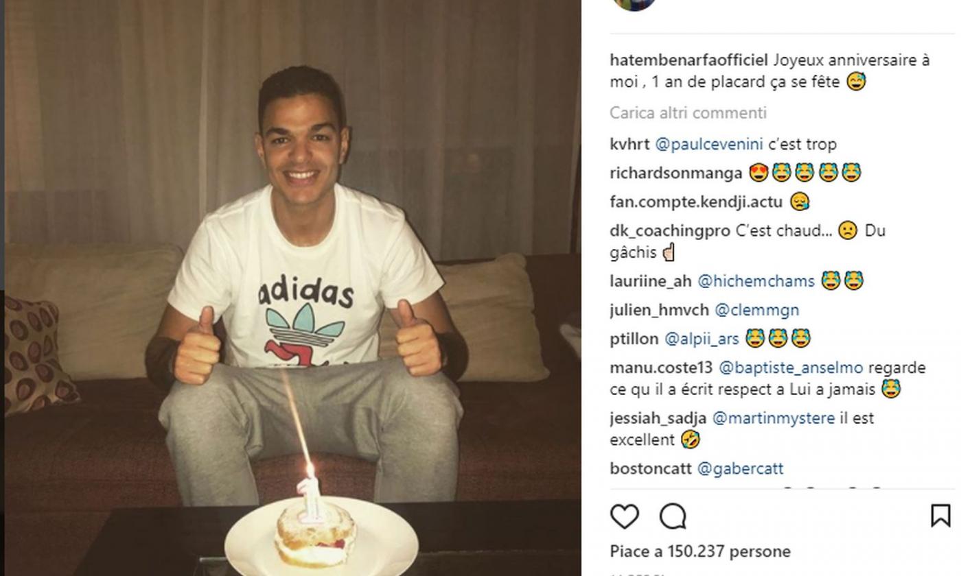 PSG, torta e candeline: Ben Arfa festeggia un anno dalla sua ultima gara