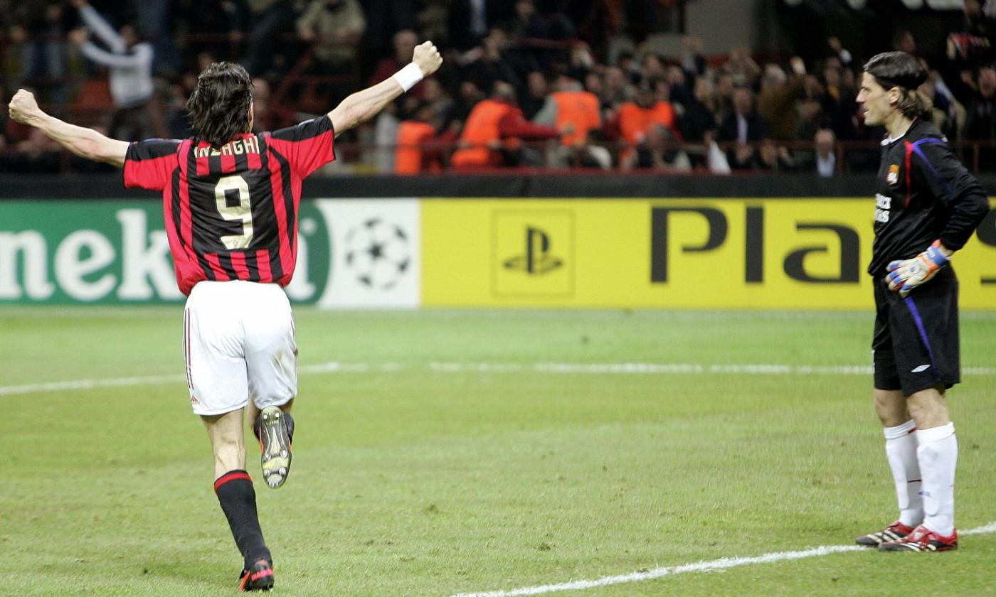 Milan, 12 anni fa il 3-1 contro il Lione in Champions