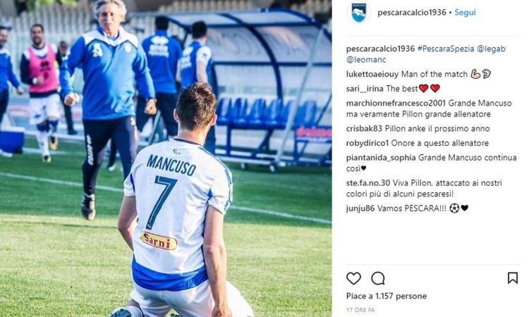 Mancuso, la speranza del Pescara: scartato dal Milan, il piano della Juve