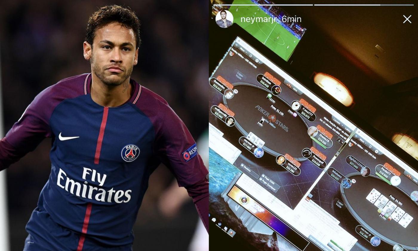 Momenti Di Gioia: il PSG festeggia il titolo, Neymar gioca a poker online 