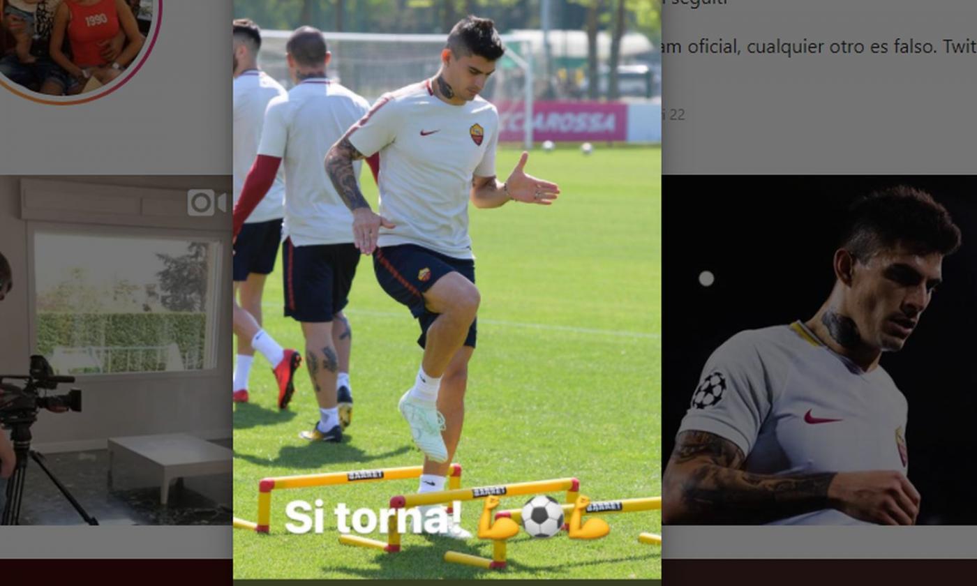 Roma, la gioia di Perotti: 'Si torna'