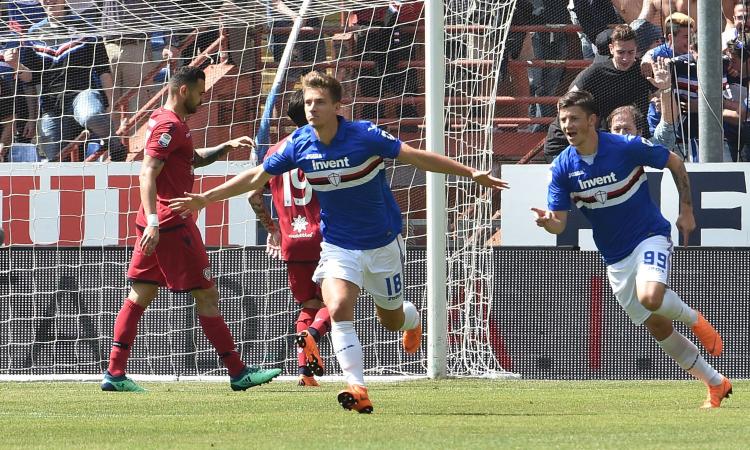 Seconda Maglia Sampdoria DAWID KOWNACKI Seconda Maglia Sampdoria DAWID KOWNACKI