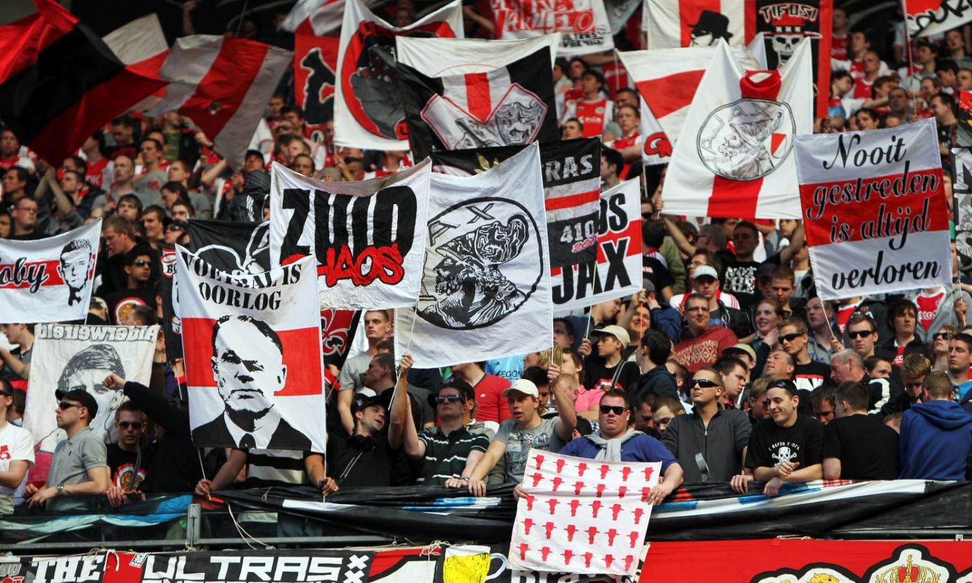 Ajax, pugno duro dell'Uefa: ai tifosi vietate due trasferte di Champions