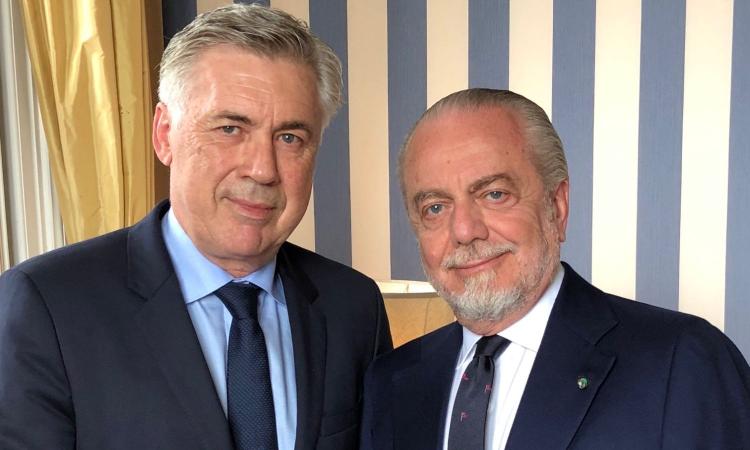 Napoli, incontro ADL-Ancelotti: vicina l'intesa sui diritti d'immagine
