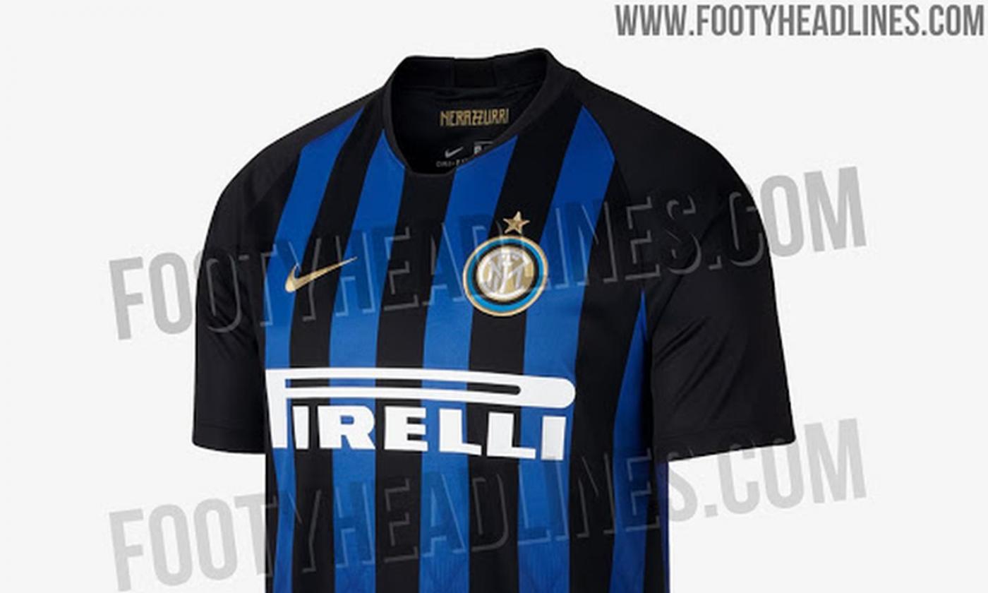 Inter, svelata la prima maglia 2018/19: tornano le strisce simmetriche FOTO