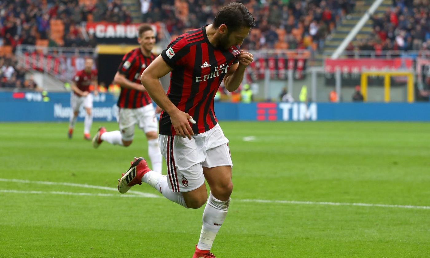 Milan, senza Suso tutto su Calhanoglu: trequartista con uno sguardo al futuro