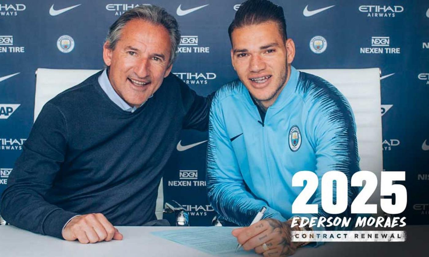 Man City, UFFICIALE: rinnova Ederson