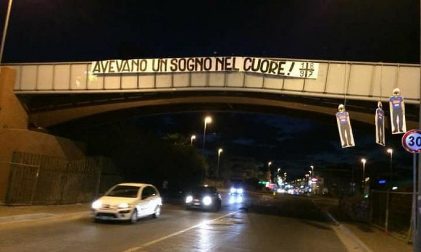 Juve, manichini del Napoli impiccati a un ponte: 'Avevano un sogno nel cuore'