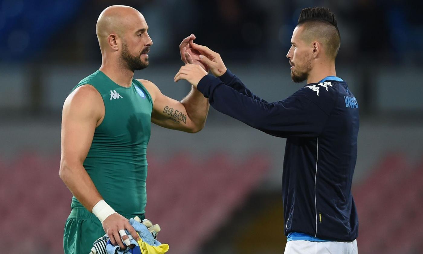 Reina: 'Sarri come un padre, dispiace non aver vinto per la gente di Napoli'