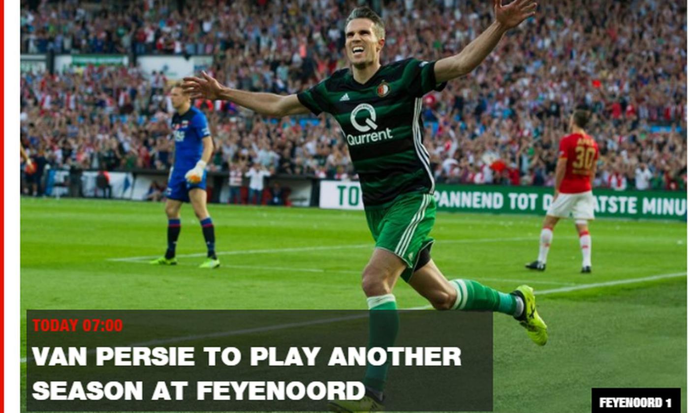 Feyenoord, UFFICIALE: rinnova van Persie