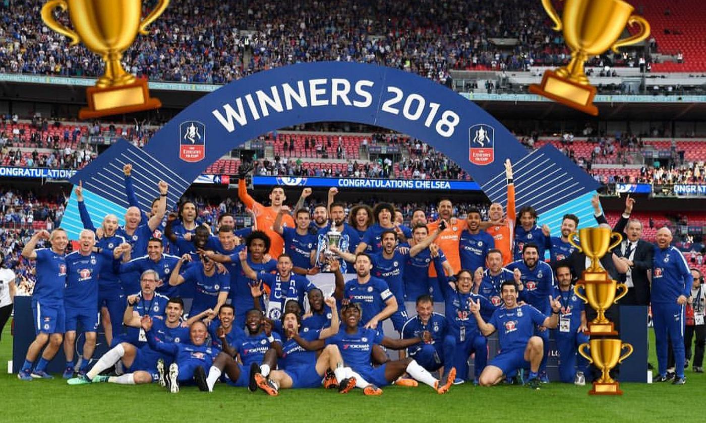 Willian festeggia la coppa, ma cancella Conte: è rottura FOTO