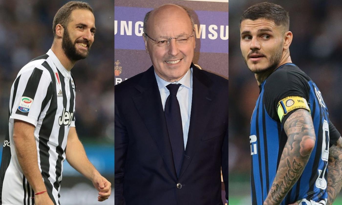 Icardi-Higuain come Vieri-Trezeguet: Marotta sarà più bravo di Moggi? 