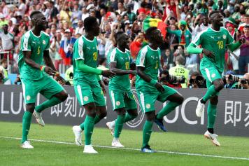 Niang Mane esultanza bizzarra gruppo Senegal