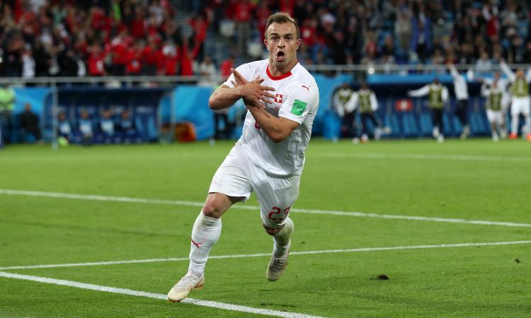 Xhaka e Shaqiri rimontano la Serbia: la Svizzera vince 2-1 e raggiunge il Brasile