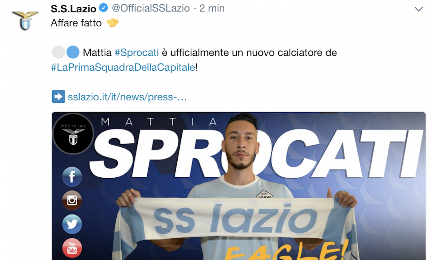 Official: Lazio sign Mattia Sprocati on five-year deal – the details