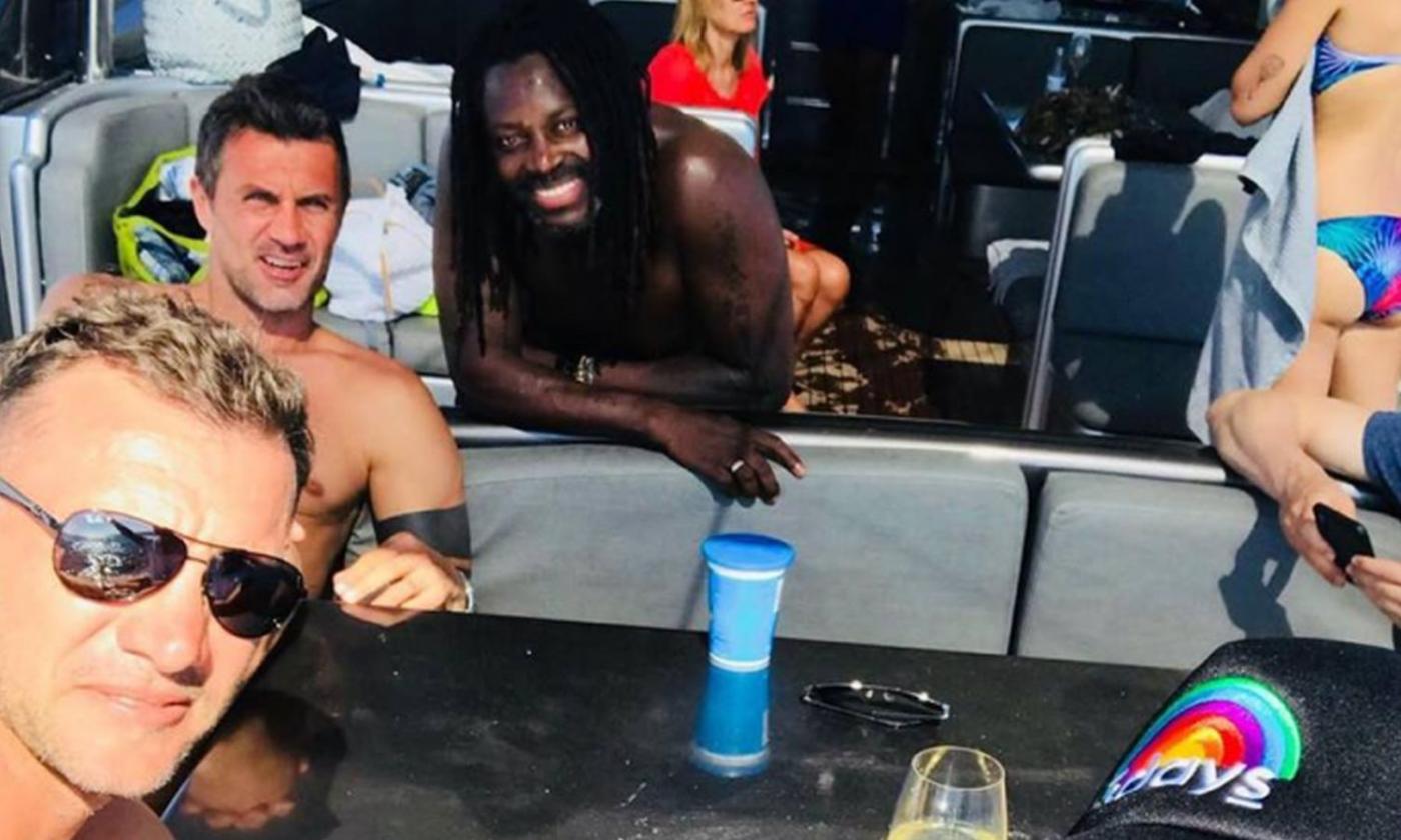 Milan, l'ex Ba con Maldini e Shevchenko a Ibiza FOTO