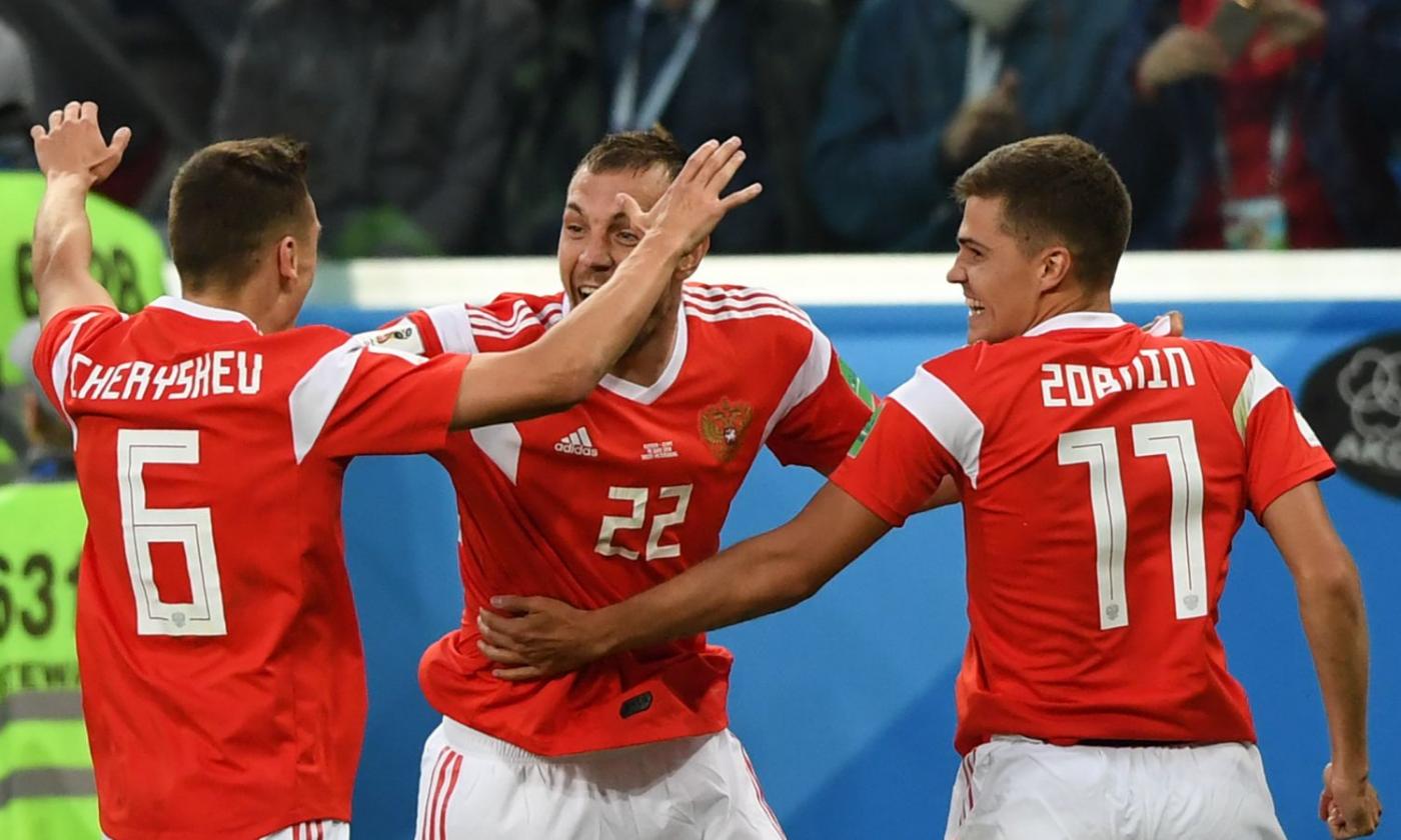 Festa Russia: 3-1 all'Egitto di Salah, ottavi di finale a un passo