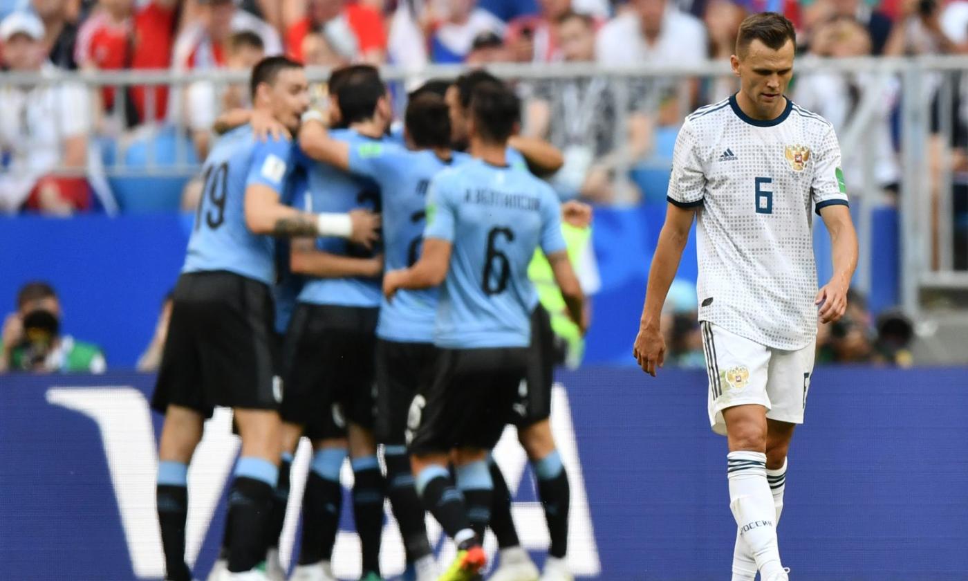 Uruguay-Russia 3-0: il tabellino