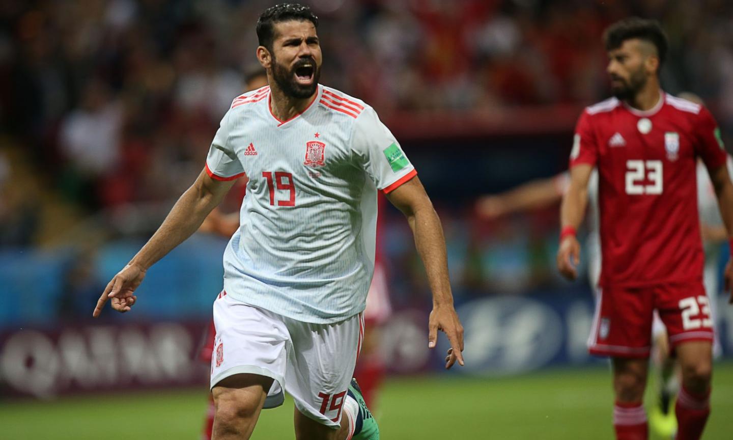 La Spagna supera a fatica l'Iran: decide una rete di Diego Costa