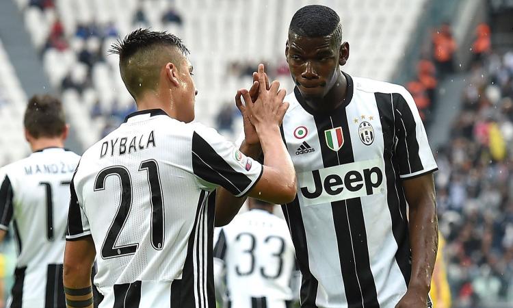 Juve, Dybala a Parigi incontra Pogba FOTO