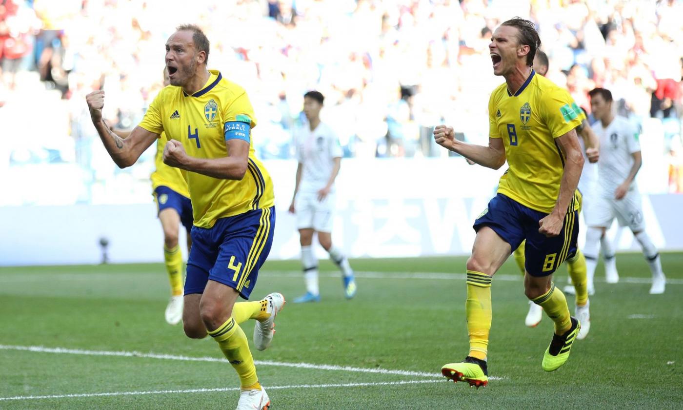 Granqvist su rigore condanna la Corea del Sud: la Svezia vince e vola in testa