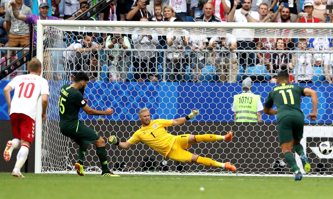 Danimarca e Australia non si fanno male: 1-1, qualificazione ancora aperta