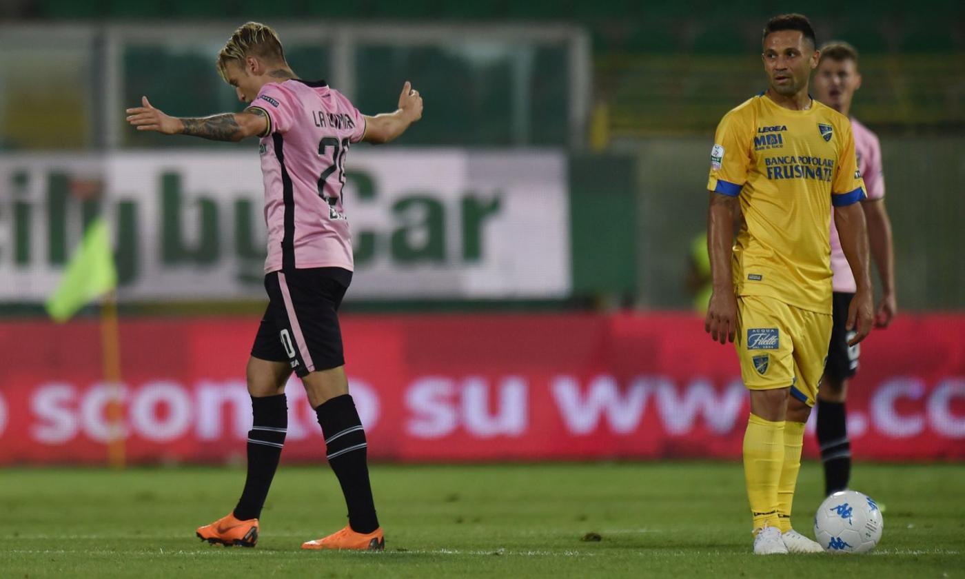 Palermo, 2-1 al Frosinone: decide un autogol di Terranova