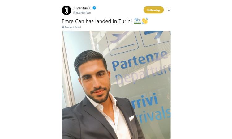 Juventus, rivivi la giornata delle visite mediche di Emre Can FOTO e VIDEO