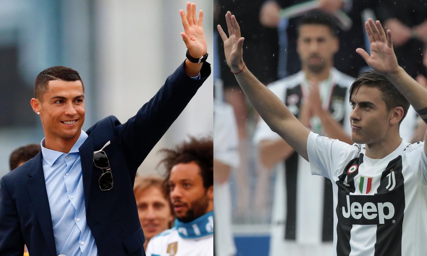 Juventus, Dybala dà il benevento a Cristiano Ronaldo FOTO