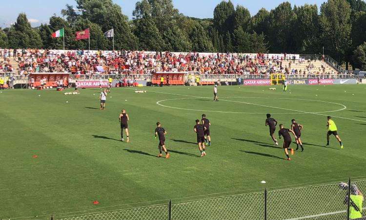Ritiro Roma, poco più di 700 tifosi al Tre Fontane