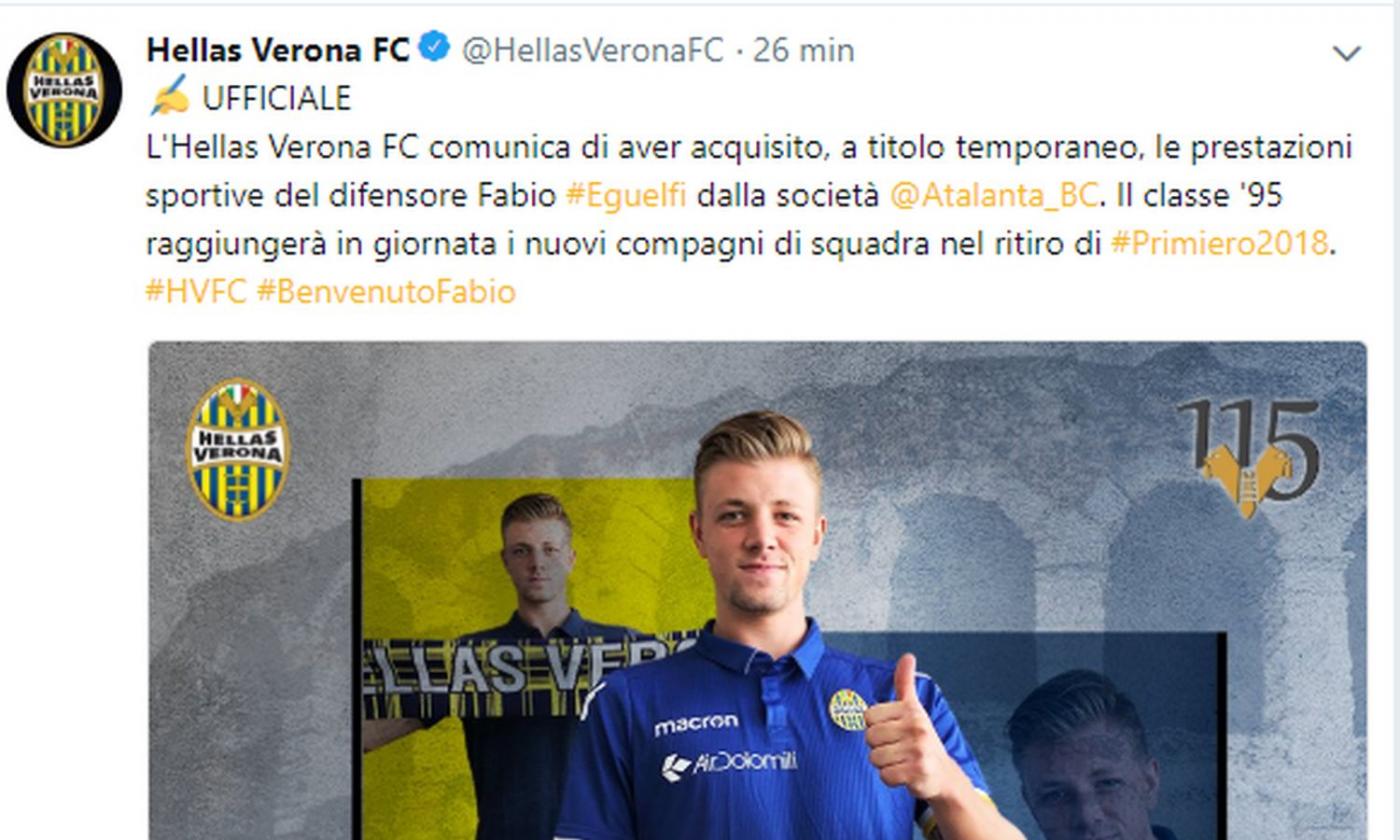 Verona, UFFICIALE: preso un difensore dell'Atalanta