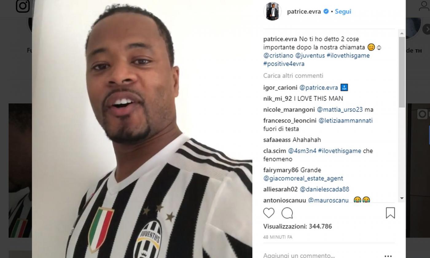 Juventus, Evra scatenato: canta e consiglia Cristiano Ronaldo VIDEO