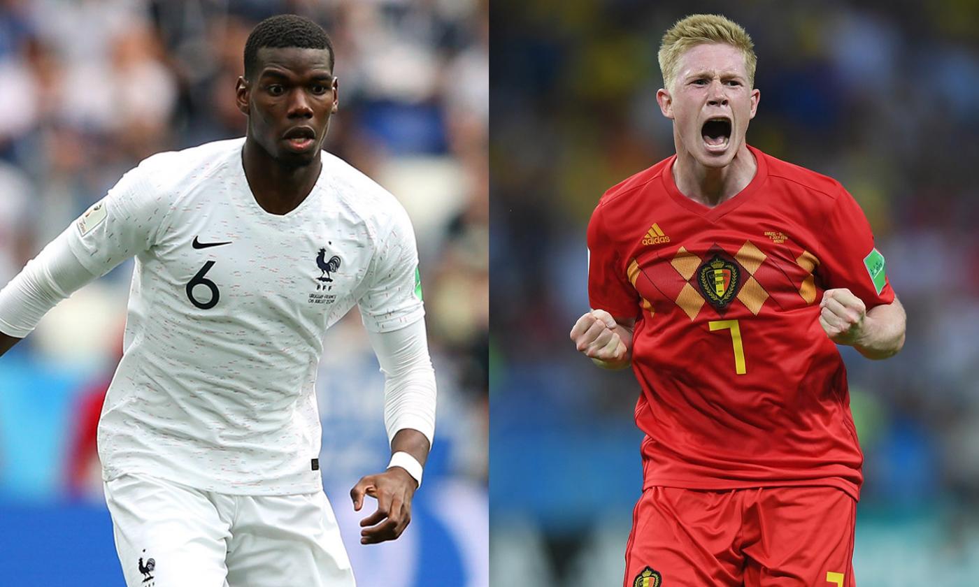 Francia-Belgio, generazioni d'oro a confronto: Pogba e Griezmann contro de Bruyne e Hazard, sfida fra stelle