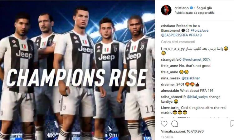Ronaldo diventa della Juve anche su Fifa: 'Entusiasta di essere bianconero' VIDEO