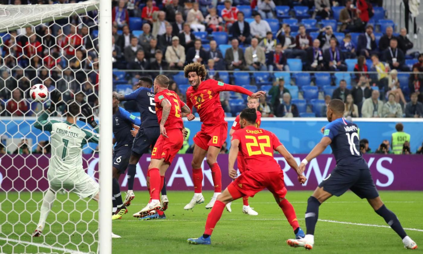 Basta il colpo di testa di Umtiti, la Francia piega il Belgio e vola in finale