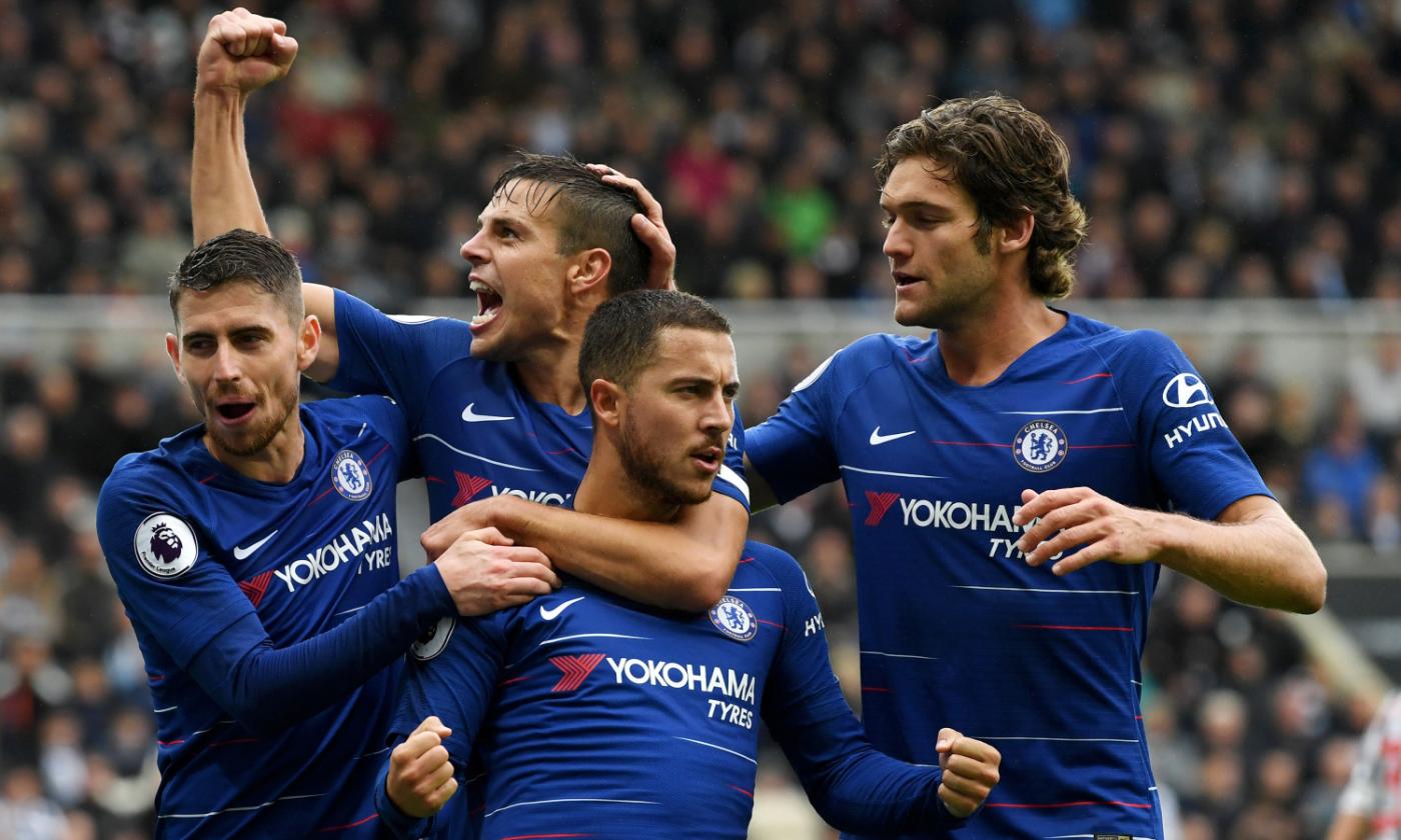 Premier: Newcastle-Chelsea 1-2, Sarri batte Benitez con rigore e autogol