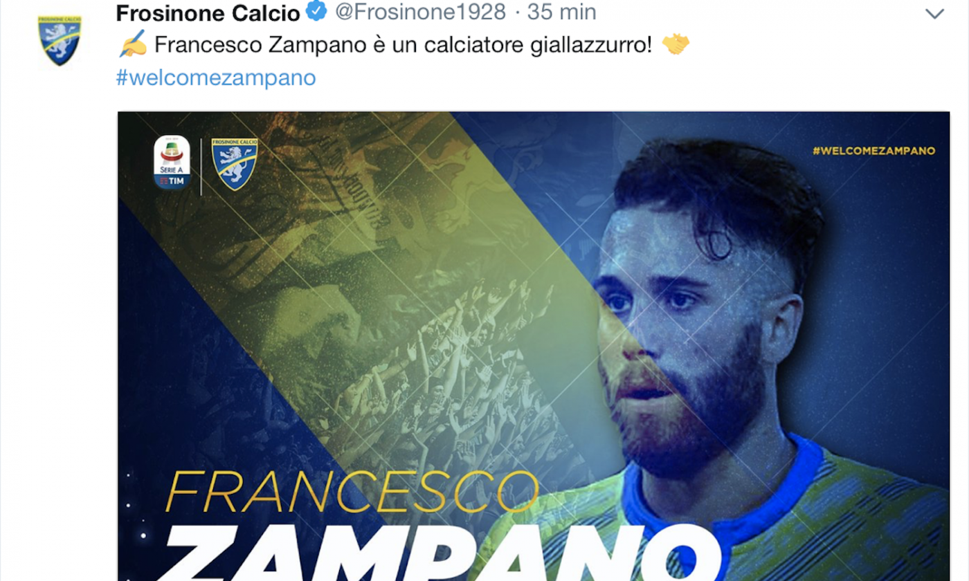 Frosinone: Zampano in gruppo, ma si ferma Molinaro