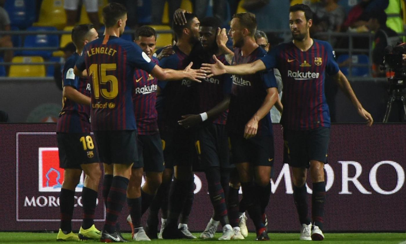 Supercoppa spagnola al Barcellona: decisivi Dembelé e ter Stegen