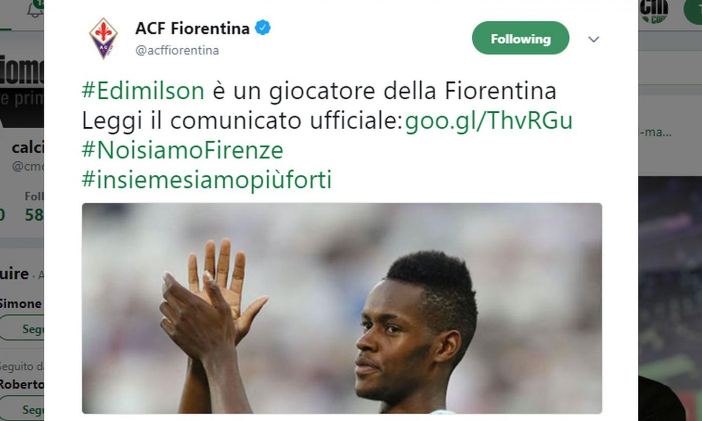 Fiorentina, UFFICIALE: ecco Edimilson