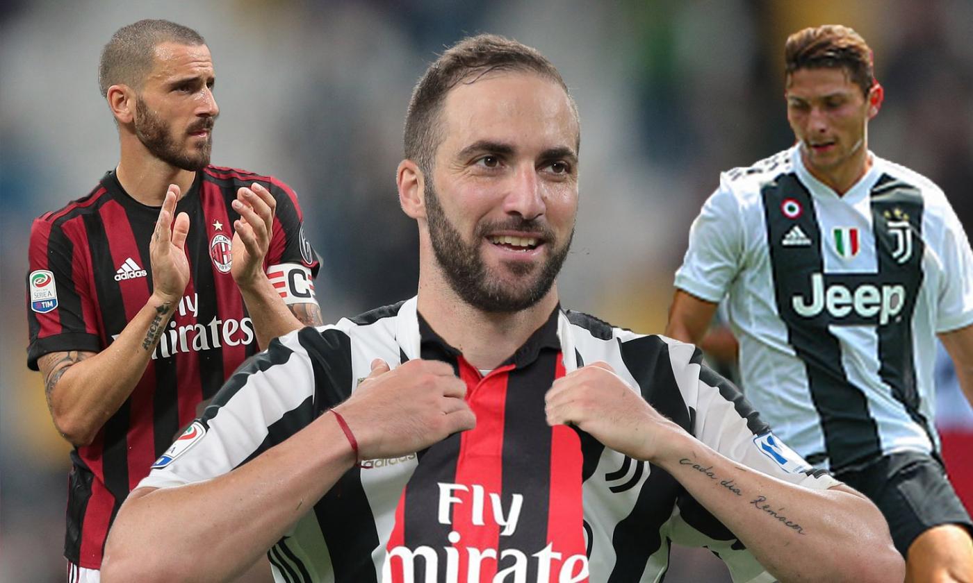 Juventus-Milan e gli affari prima di Kalulu: da Baggio e Inzaghi a Bonucci e Higuain, tutte le operazioni concluse