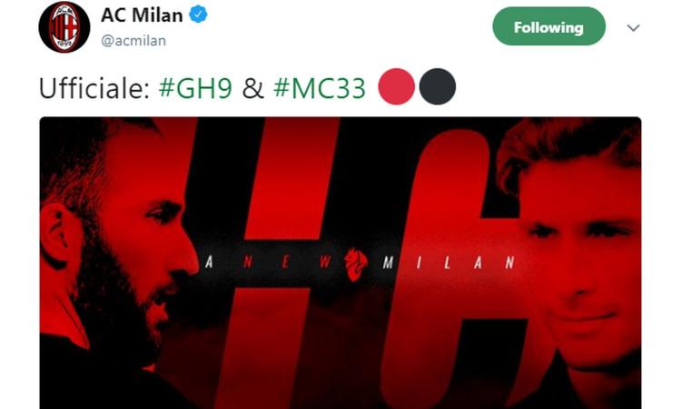 Seconda Maglia AC Milan GONZALO HIGUAIN Seconda Maglia AC Milan GONZALO HIGUAIN