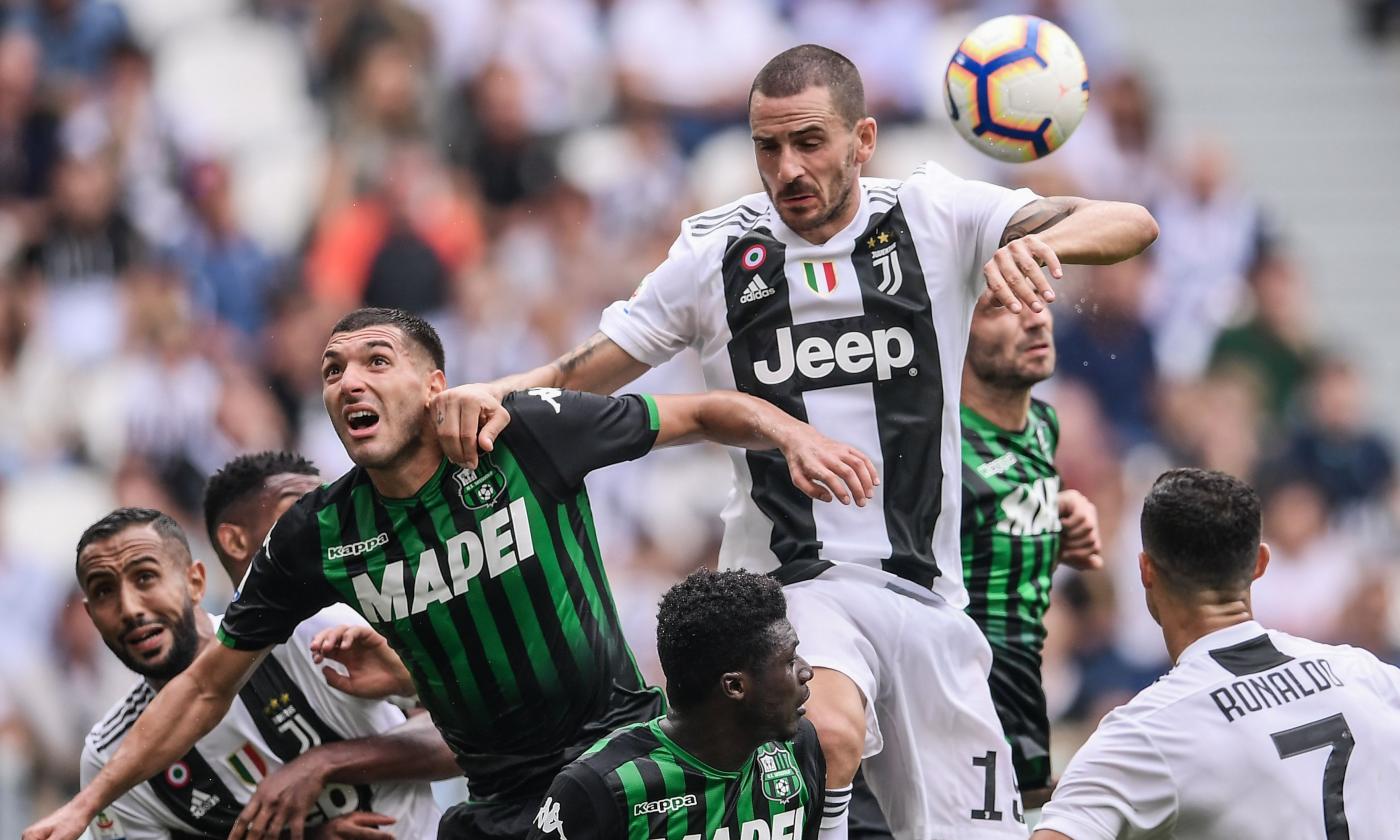 Juventus, Bonucci ha tre gol sulla coscienza: in area non marca più