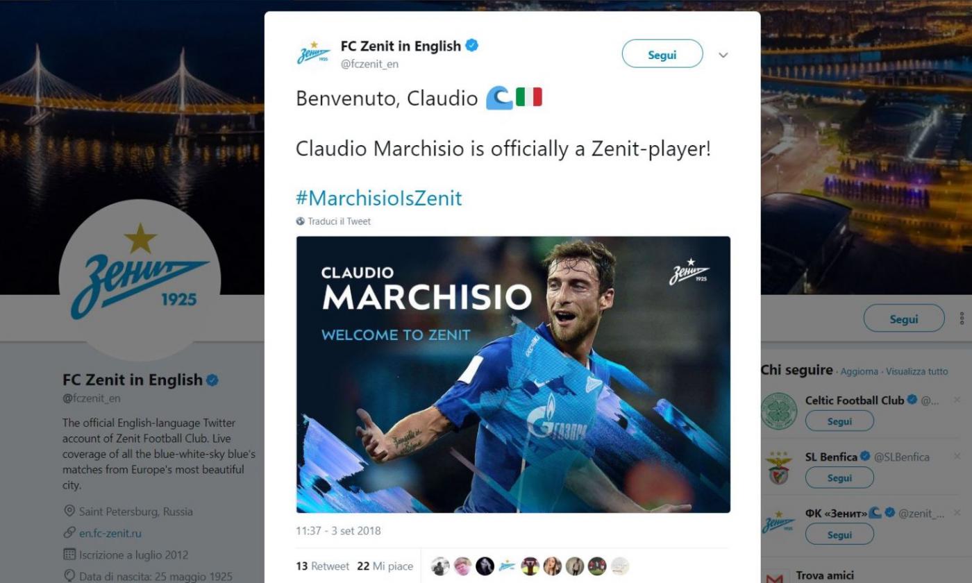 Zenit, ecco quando verrà presentato Marchisio