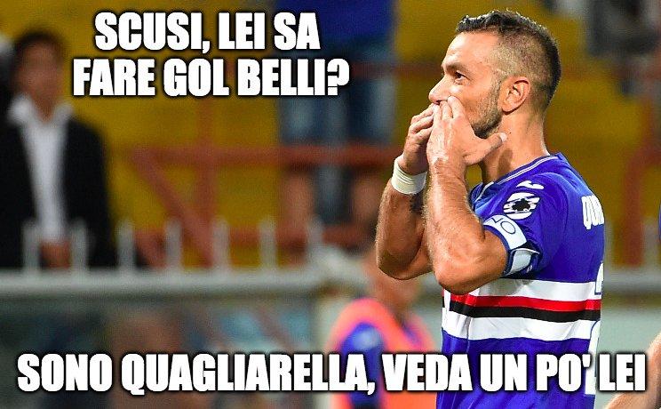 La Sampdoria celebra Quagliarella