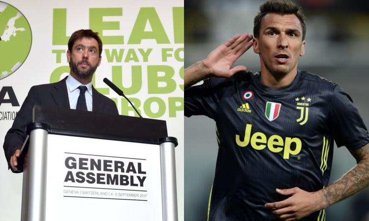 Juve, Agnelli: 'Adoro Mandzukic, è incredibile: vuole vincere sempre tutto!'